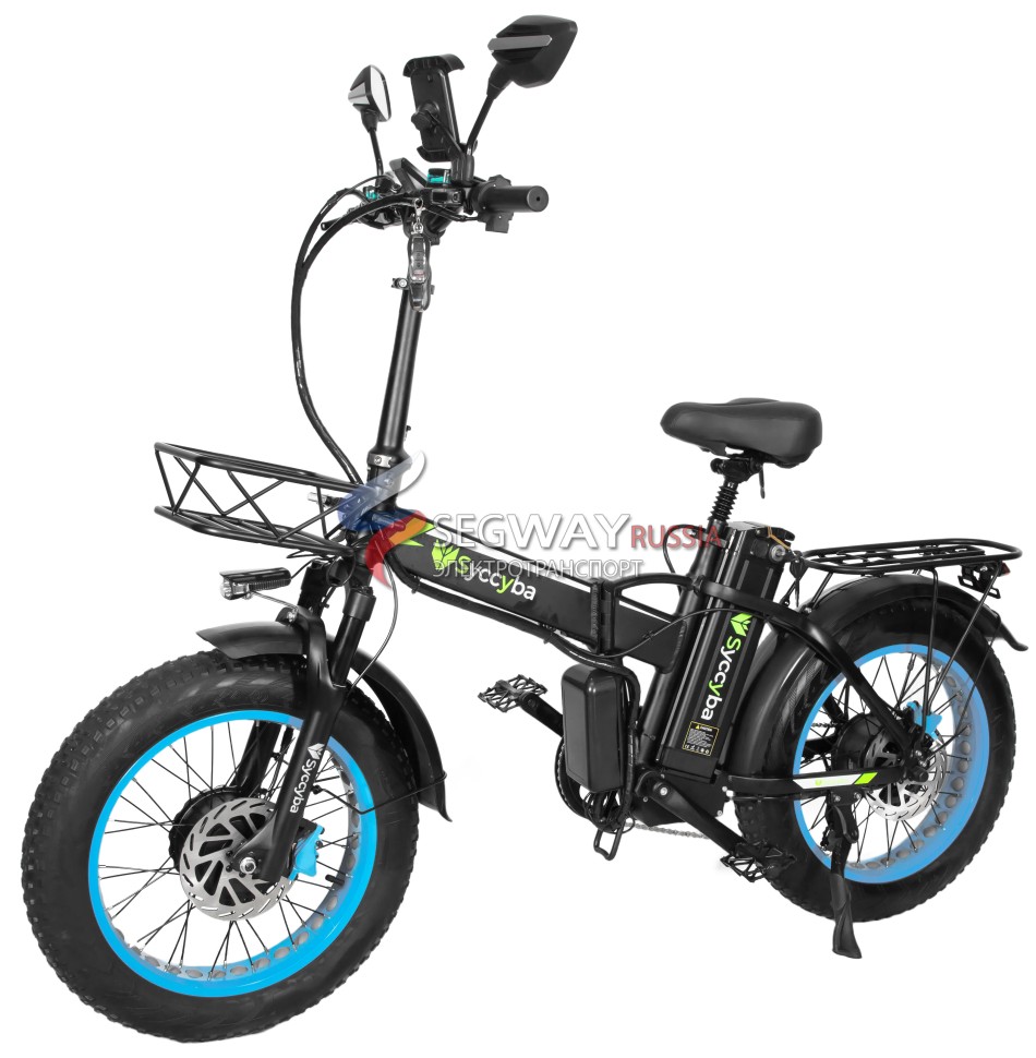 Электровелосипед Syccyba H1 Dual синий