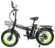 Электровелосипед Syccyba H1 Dual зелёный